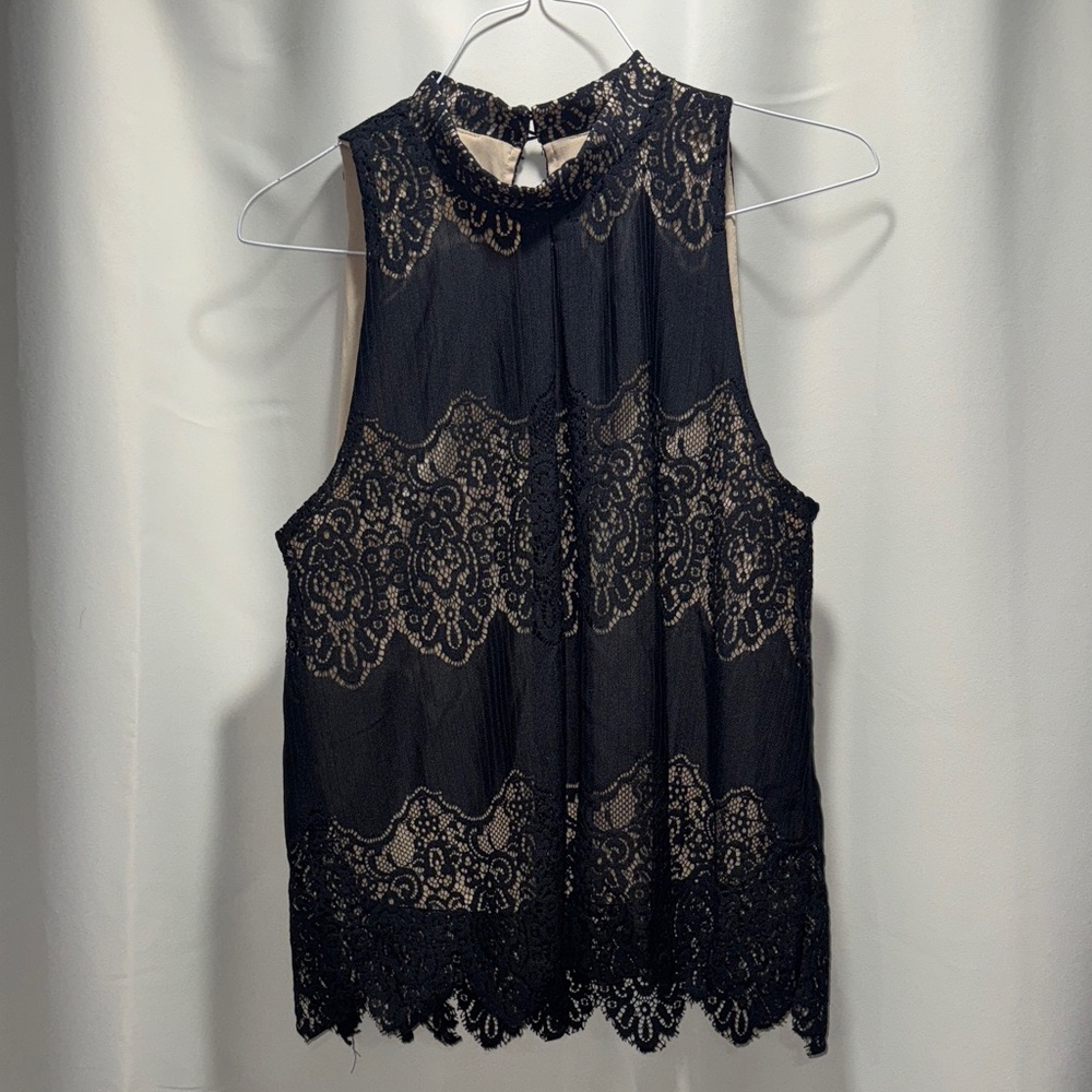 Elegant Black Lace Top